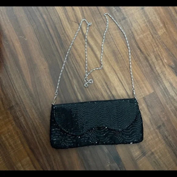 BIJOUX TERNER Sequins Shoulder Strap Evening Dress Purse Bag . - Picture 1 of 8